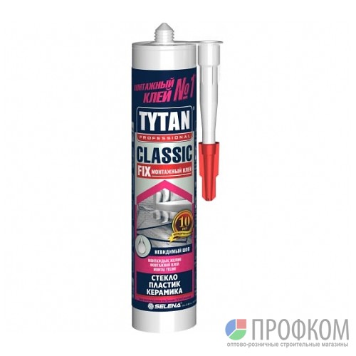 Клей монтажный Tytan Professional Classic fix прозр 310 мл