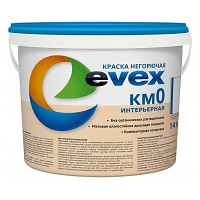 Краска EVEX КМ0 base "А" 14 кг негорючая интерьерная  для путей эвакуации