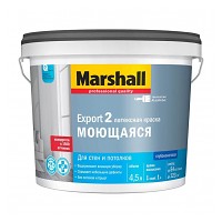 Краска Marshall Export 2 глубокоматовая латексная BW 4,5л