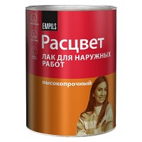 Лак Расцвет для наружных работ алкидный 0.8 кг